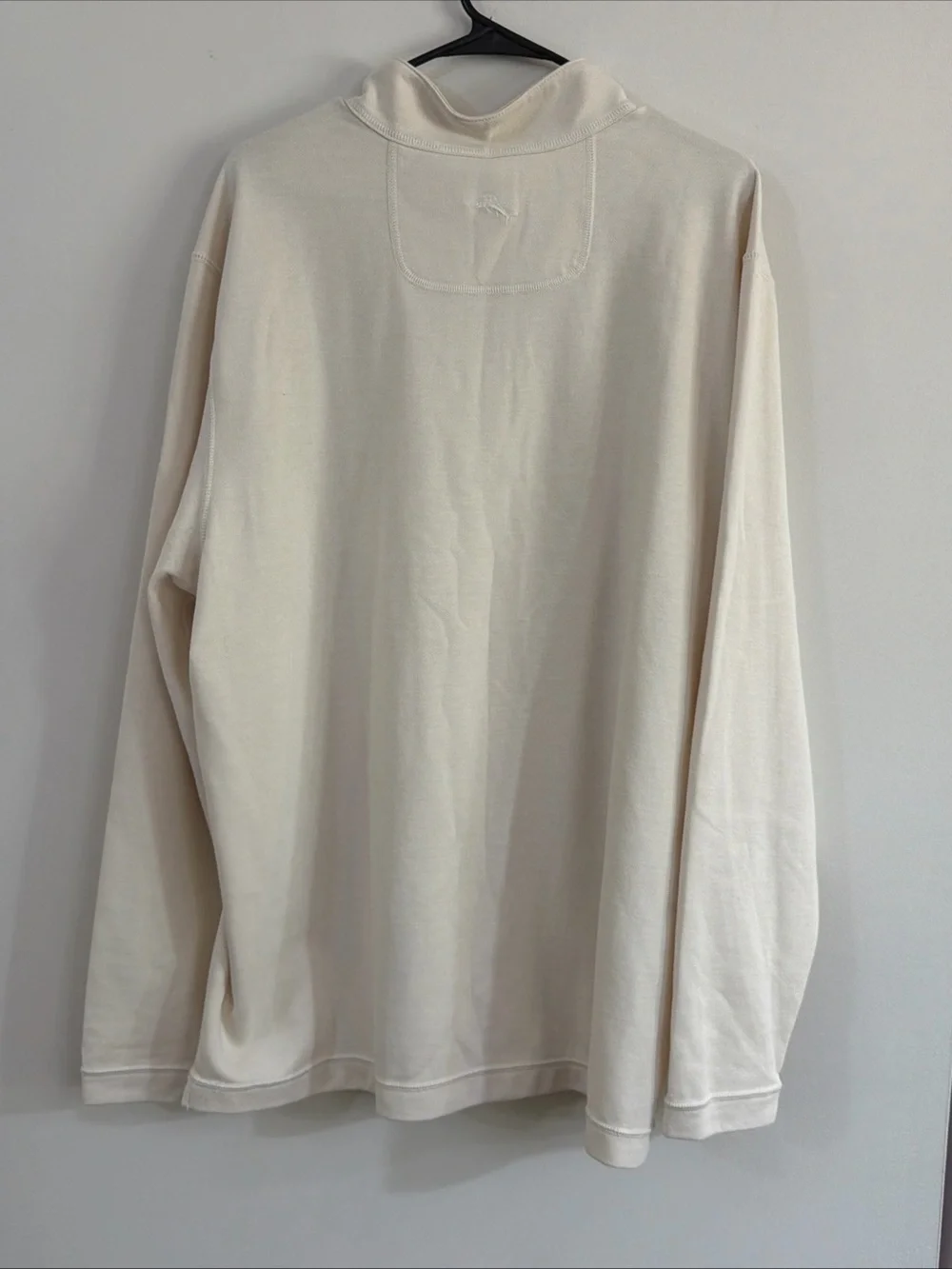 NWT Tommy Bahama Mens XL Switch It Up Reversible Half Zip Pullover Coconut Cream
